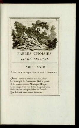Fables Choisies Livre Second.
