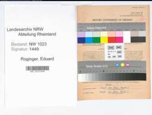 Entnazifizierung Eduard Roginger , geb. 14.10.1892 (Arbeiter)