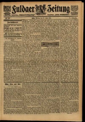 Ausgabe vom Montag, den 27. Juni 1904.