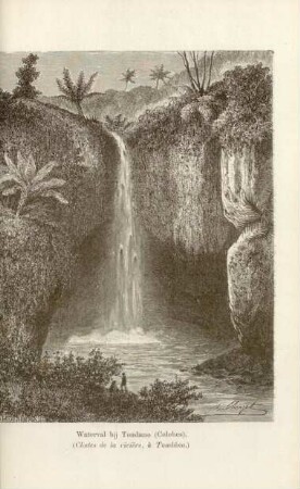 Waterval bij Tondano (Celebes)