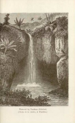 Waterval bij Tondano (Celebes)