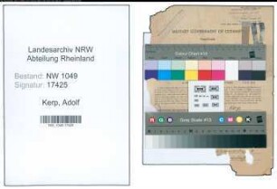 Entnazifizierung Adolf Kerp , geb. 07.07.1882 (Kaufmann)