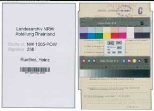 Entnazifizierung Heinz Ruether , geb. ()