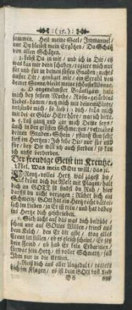 Der freudige Geist im Kreutze