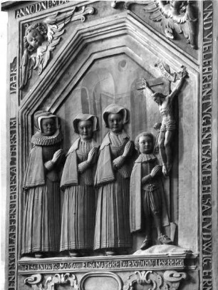Epitaph für Elsa Ludwig, Maria, Elsa Margaretha und Eustachius Leseberg