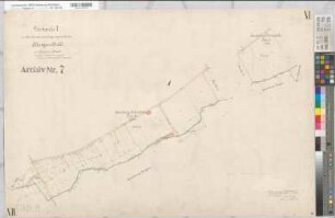 Hengsen (Holzwickede), Zusammenlegung Hengsen, Bl.7 Urkarte I Holzwickede Flur 11 und 12