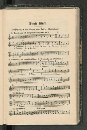 Einführen in das Singen nach Noten. (Fortsetzung.)