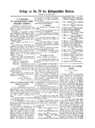 9. Versammlung des Redakteurverbandes deutscher pädagogischer Zeitschriften : Beilage zu No. 29 der Pädagogischen Reform