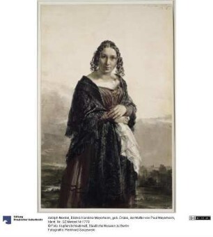 Bildnis Karoline Meyerheim, geb. Drake, der Mutter von Paul Meyerheim