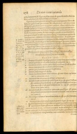 De secundo praecepto Decalogi, de non assumendo nomen Dei in vanum. Caput XII.