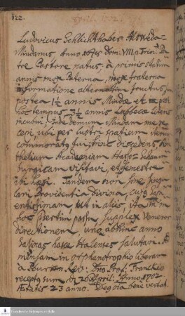 Lebenslauf von Ludwig Schlichthaber.