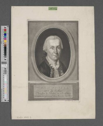 Louis Pfiffer, : Sgr. de Vyher. Chevalier de l'Ordre de St. Louis. Lieutenant General des Armées du Roy.