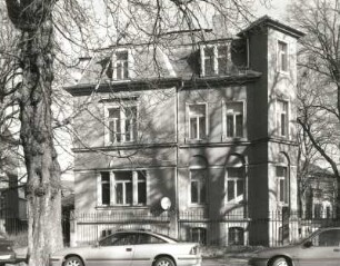 Dresden-Strehlen, August-Bebel-Straße 31. Wohnhaus. Um 1890. Straßenansicht