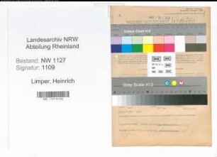 Entnazifizierung Heinrich Limper , geb. 24.09.1895 (Grosshaendler)