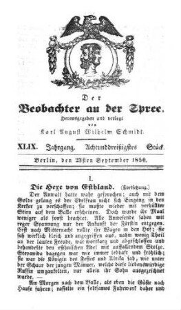 38. Stueck, 23. September 1850