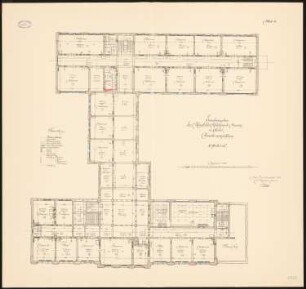Unterrichtsanstalt des Kunstgewerbemuseums, Berlin Erweiterung: Grundriss 3. OG 1:100