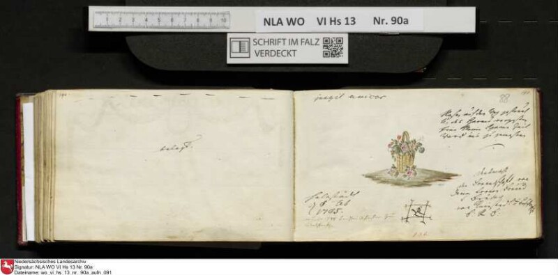 Stammbuch des Ernst Philipp Ludwig Zellmann (1763-1795) aus
                           Braunschweig