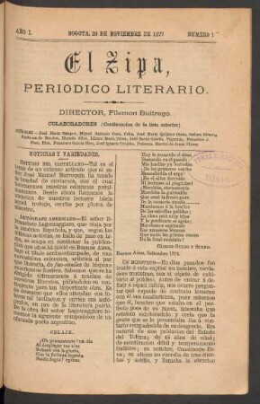 1877,1,17: año 1, número 17 (29 de noviembre de 1877)