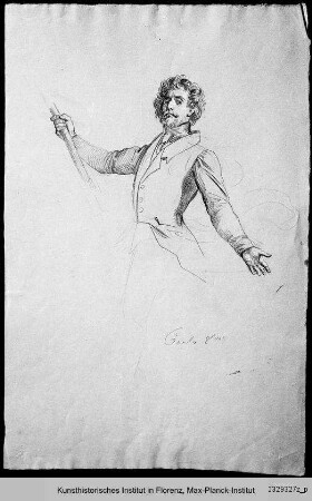 Figurenstudie für "Einzug Karls VIII. in Florenz"
