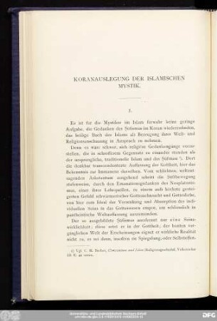 Koranauslegung der islamischen Mystik.