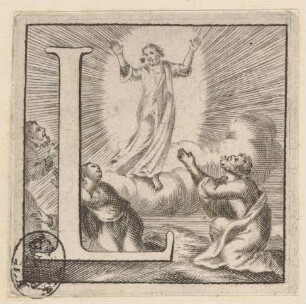 Initiale L (Die Verklärung Jesu)