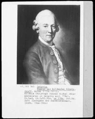 Bildnis Christoph Conrad Sickel, Kramermeister seit 1780