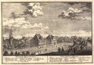 Georg Daniel Heumann: Wahre Abbildung der Stadt Göttingen (1747) - N. VIII. 8: Medicinischer Universitaets Garten