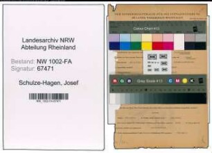 Entnazifizierung Josef Schulze-Hagen, geb. 22.02.1910 (Landwirt)