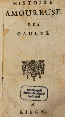 Histoire amoureuse des Gaules