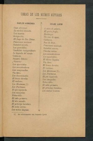 Obras de los mismos autores