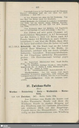 37. Zwickau - Halle : über Werdau - Ronneburg - Zeitz - Weißenfels - Merseburg