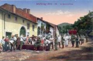 Soldaten beim Waschen