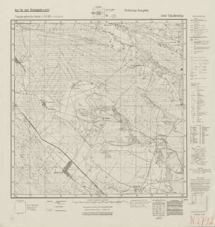 2792 Olschewka, Topographische Karte 1:25000 (4cm - Karte)