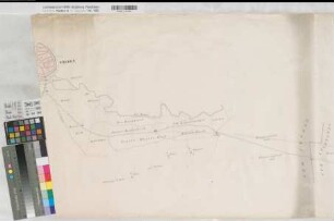 Coesfeld (Coesfeld) - Vreden (Vreden) - holländische Grenze Verlauf der Landstraße von Vreden bis Stadtlohn (1833) (1 : 5166) 56 x 155 Zeichnung (Kampfwick) KSM Nr. 514,3