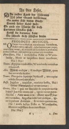 Prologus Musicus.