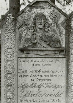 Grabmal für Gotthelf-Traugott Liederwald (gestorben 1856)