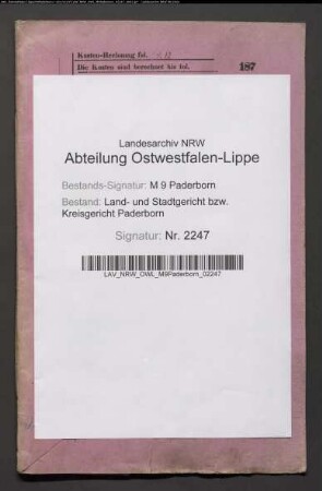 Erblasser: Lohmann, Margarethe: