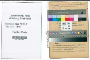 Entnazifizierung Maria Fiedler , geb. 22.04.1891 (Lehrerin)