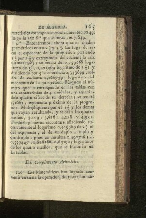 Del Complemento Aritmético.