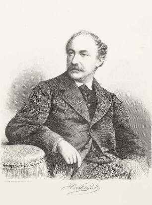 Porträt Friedrich Wilhelm Hackländer (1816-1877; Schriftsteller). Holzstich nach Zeichnung von F. Kriehuber. Vor 1871. Dresden: Kupferstich-Kabinett B 1482, 4, Bd. I. Singer 35760