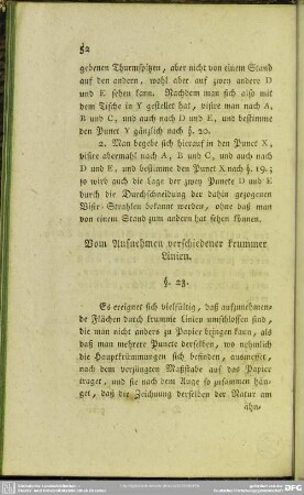 Vom Aufnehmen verschiedener krummer Linien