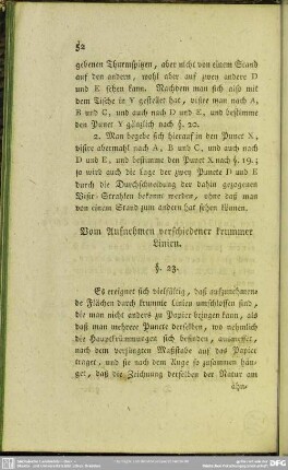 Vom Aufnehmen verschiedener krummer Linien