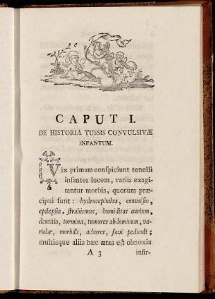 Caput I. De Historia Tussis Convulsivæ Infantum.
