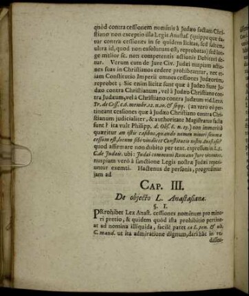 Cap. III. De objecto L. Anastasianæ.