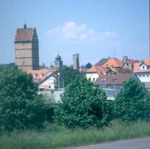 Bad Neustadt a. d. Saale. Stadtansicht mit Hohntor (1578/79)