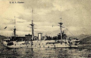 Kriegsmarine - SMS "Blücher", Gedeckte Korvette