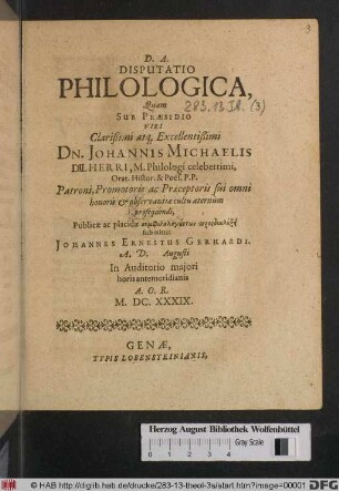 Disputatio Philologica