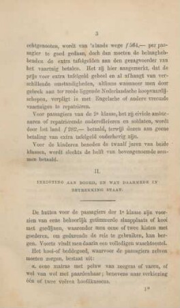II. Inrigting aan boord, en wat daarmede in betrekking staat