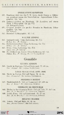 Gemälde (Nr. 845-898)