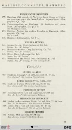Gemälde (Nr. 845-898)